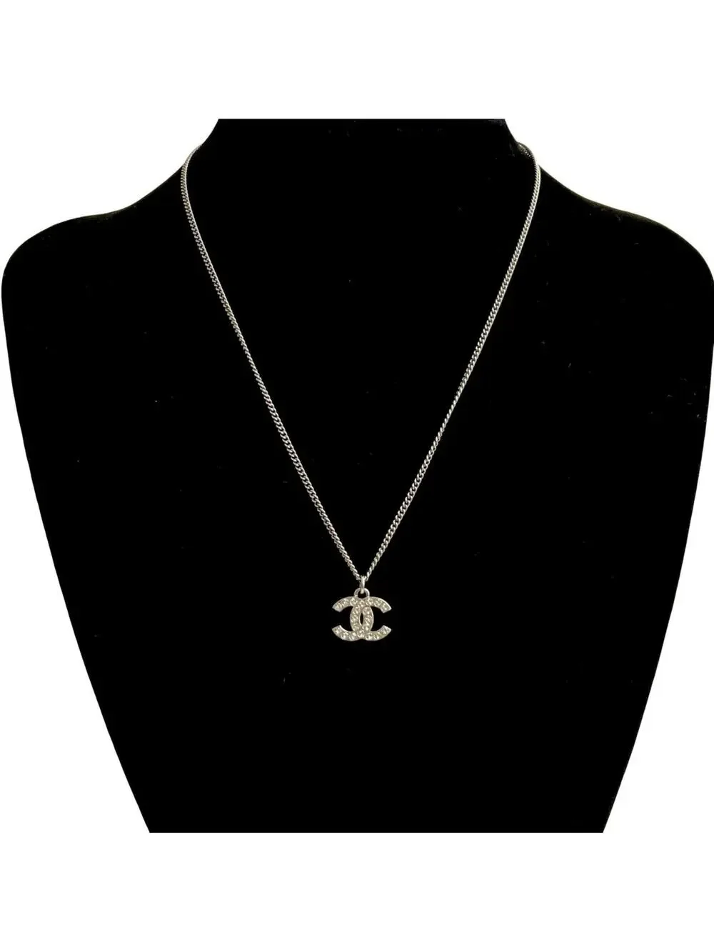 Chanel Cc Logo Chain Pendant Necklace #209707C11B